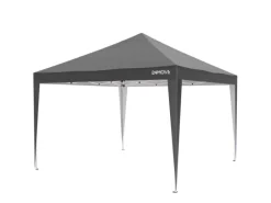 24Move Pavillons|Pavillon 3x3m UV-Schutz 50+ Wasserdicht & winterfest mit Tasche Grau