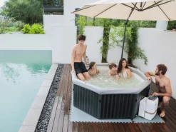 Outdoor Whirlpools|Mspa Frame Whirlpool mit Hydromassage Tuscany AirJet