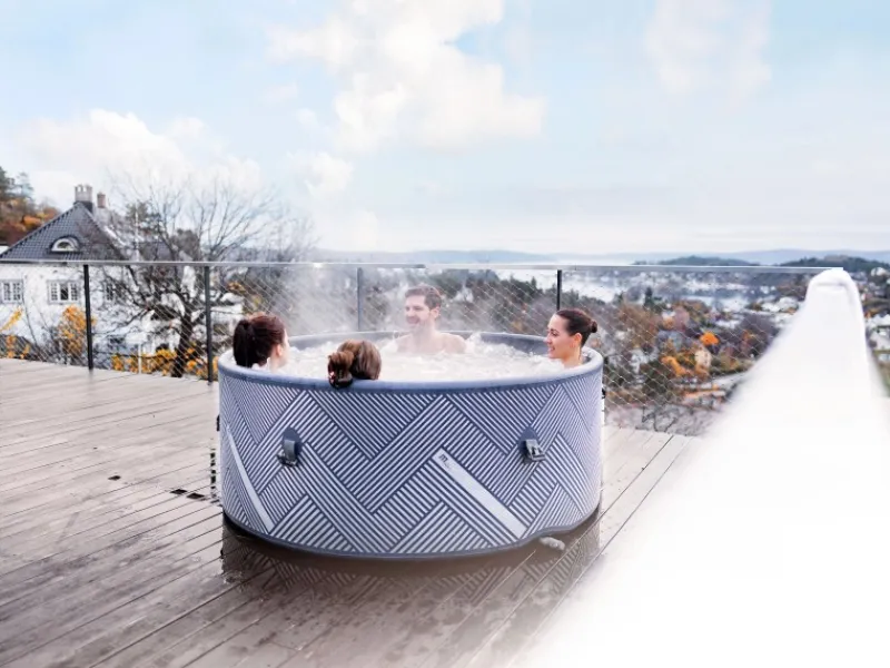 Outdoor Whirlpools|Mspa Frame Whirlpool mit Hydromassage Naval AirJet