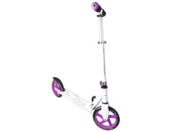 Muuwmi Aluminium Scooter Tretroller 200 mm ABEC 5 GS-Geprüft Höhenverstellbar Weiß-* Clearance