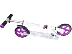 Muuwmi Aluminium Scooter Tretroller 200 mm ABEC 5 GS-Geprüft Höhenverstellbar Weiß-* Clearance