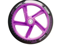 Muuwmi Aluminium Scooter Tretroller 200 mm ABEC 5 GS-Geprüft Höhenverstellbar Weiß-* Clearance