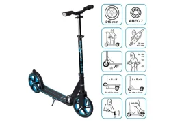 Muuwmi Aluminium Scooter Pro Tretroller 215 mm ABEC 7 GS-Geprüft Höhenverstellbar XL-Deck BMX-Lenker* Discount