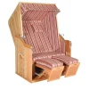 Outdoor Whirlpools|Natur24 Gartenstrandkorb Rustikal 50 2-Sitzer Kunststoffgeflecht Beige-Rot