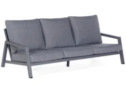 Natur24 Lounge-Sofa Empire Aluminium Polyester Wetterfest Inklusive Kissen Gartenmöbel* Clearance