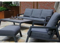 Natur24 Lounge-Tisch Empire Aluminium Glas Wetterfest Gartenmöbel* Online