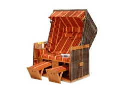 Natur24 Strandkorb Konsul Halbliegemodell 2-Sitzer Cappuccino* Sale