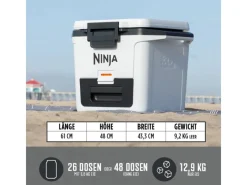 Kühlbox FrostVault FB131EUWH mit Trockenzone Wolkenweiß 28 l*Ninja Discount