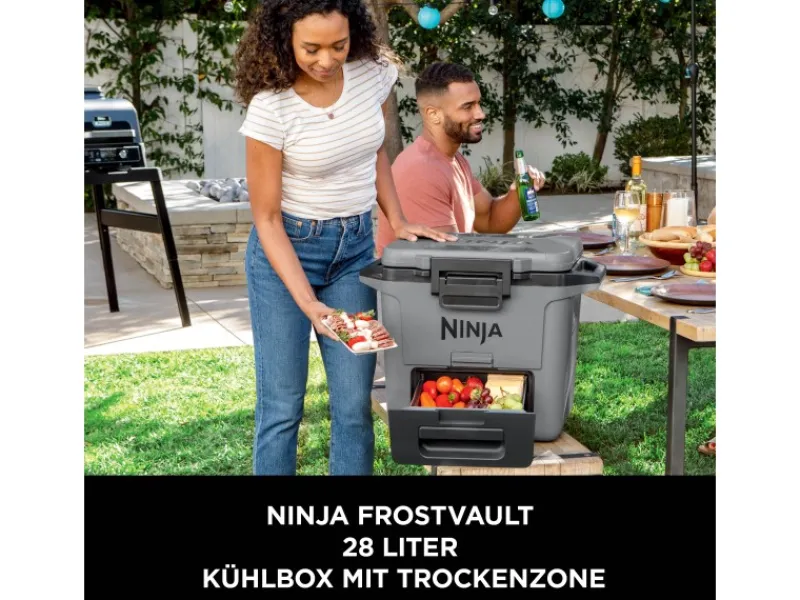 Kühlbox FrostVault FB131EUGY mit Trockenzone Schiefergrau 28 l*Ninja Online