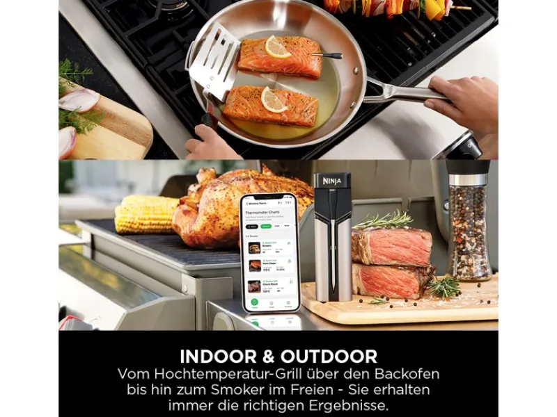 Ninja Smoker|Thermometer ProChef WP100EU Schwarz-Grau