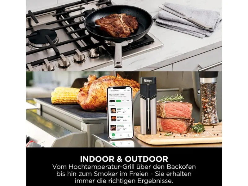 Ninja Smoker|Thermometer ProChef WP100EU Schwarz-Grau