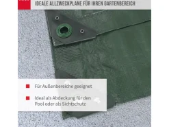 Noor Pool Abdeckung|Abdeckplane Profi 140 g/m² Gewebeplane 2 m x 3 m