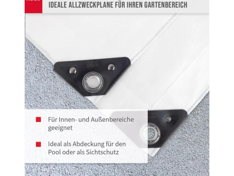 Abdeckplane Super 200 g/m² Gewebeplane 5 m x 8 m*Noor Hot