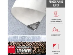 Noor Pool Abdeckung|Abdeckplane Super 200 g/m² Gewebeplane 10 m x 12 m