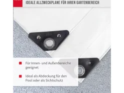 Noor Pool Abdeckung|Abdeckplane Super 200 g/m² Gewebeplane 10 m x 12 m