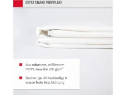 Noor Pool Abdeckung|Abdeckplane Super 200 g/m² Gewebeplane 10 m x 12 m