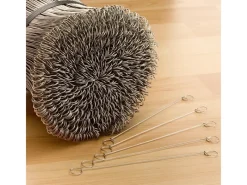 Noor Balkonsichtschutz|Bindedrähte für Sichtschutz und Säcke 100 Stück Edelstahl