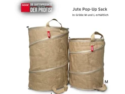 Jute Sack Pop-Up L Ø 52 cm x 75 cm PP 300 g/m²*Noor Online