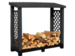 Kaminholzregal 114x102x47 cm aus Kunststoff*NYVI Hot