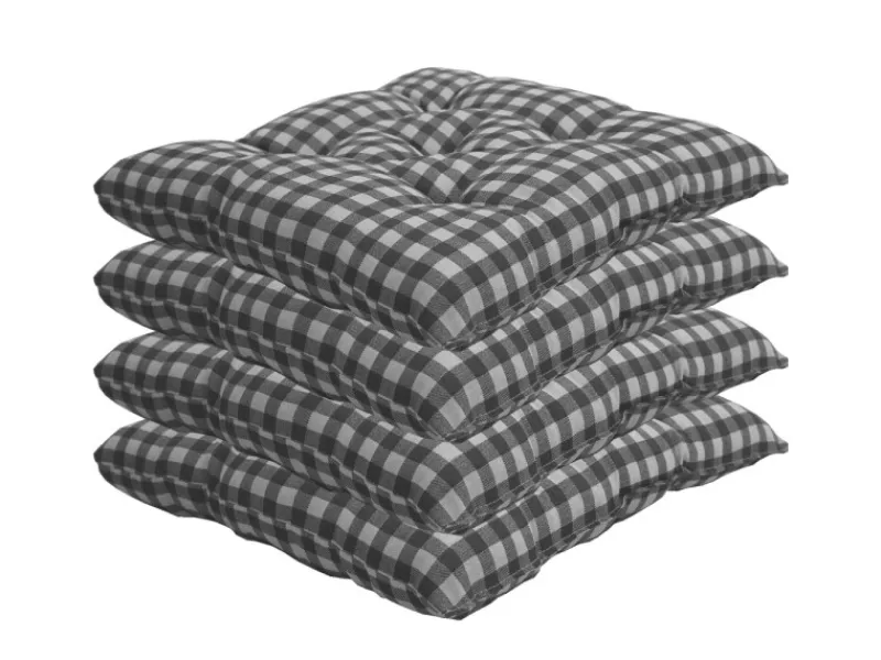 NYVI Gartenstuhlauflagen|Stuhlkissen für Gartenstühle 38x38 cm 4er Set