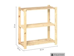 Holz-Schraubregal 91 cm x 85 cm x 40 cm*OBI Best