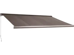 OBI Outdoor Living Markisen|OBI Kassettenmarkise LED Fabiona 400 cm x 250 cm Tuch Anthrazit
