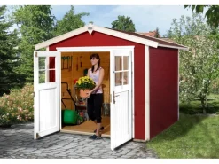 Holz-Gartenhaus Monza Satteldach Lasiert 205 cm x 229 cm*OBI Outdoor Living Sale