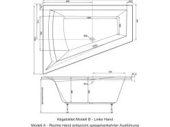 Ottofond Outdoor Whirlpools|Whirlpool Galia II Typ B 175 cm x 135 cm Weiß