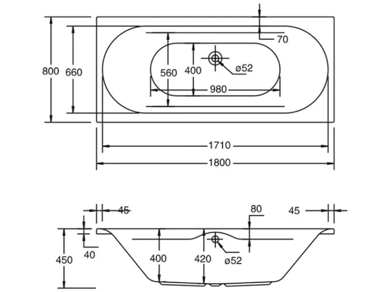Ottofond Outdoor Whirlpools|Whirlpool Madera Premium 180 cm x 80 cm Weiß