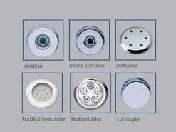 Ottofond Outdoor Whirlpools|Whirlpool-Komplettset Rosa Weiß