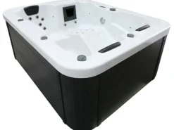 Home Deluxe Outdoor Whirlpools|Outdoor Whirlpool White Marble Pure ohne Treppe und Thermoabdeckung