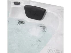 Home Deluxe Outdoor Whirlpools|Outdoor Whirlpool White Marble Pure ohne Treppe und Thermoabdeckung