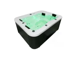 Home Deluxe Outdoor Whirlpools|Outdoor Whirlpool White Marble Pure ohne Treppe und Thermoabdeckung