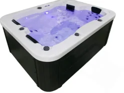 Home Deluxe Outdoor Whirlpools|Outdoor Whirlpool White Marble Pure ohne Treppe und Thermoabdeckung