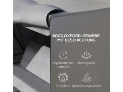Abdeckung für Schaukel Polyester Grau 205L x 124B x 164H cm*Outsunny Sale