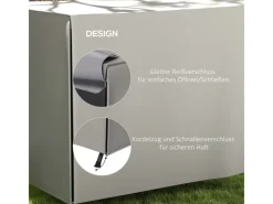 Abdeckung für Schaukel Polyester Grau 205L x 124B x 164H cm*Outsunny Sale