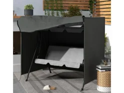 Abdeckung für Schaukel Polyester Dunkelgrau 177L x 114B x 152H cm*Outsunny Outlet