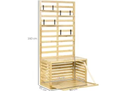 Aufbewahrungsbox mit Rankhilfe 80 x 45 x 160cm*Outsunny Hot