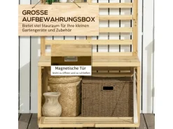 Aufbewahrungsbox mit Rankhilfe 80 x 45 x 160cm*Outsunny Hot