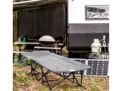 Feldbett mit Becherhalter und Tasche Schwarz*Outsunny Sale