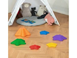 Outsunny Outdoor-Spielzeug|Flusssteine 6-tlg. Rutschfest Belastbar für 3-8 Jahre