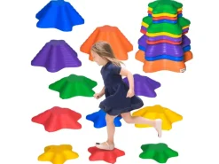 Outsunny Outdoor-Spielzeug|Flußsteine 11ER für Kleinkinder Innen- und Außenbereiche Stapelbar