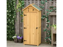 Outsunny Gartenschränke|Gartenschrank mit 4 Ablageflächen 77 x 54,2 x 179 cm