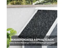 Outsunny Gartenschränke|Gartenschrank Tannenholz Hellgrau 89L x 51B x 182H cm