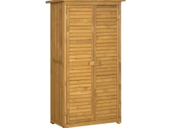 Gartenschrank Tannenholz Natur 87 x 46,5 x 160 cm*Outsunny Best