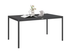 Outsunny Gartentische|Gartentisch Lamellendesign Pflegeleicht für 6 Personen