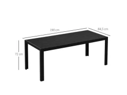 Gartentisch Wetterbeständigund Plegeleicht zu Reinigen*Outsunny Hot