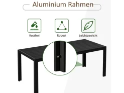 Gartentisch Wetterbeständigund Plegeleicht zu Reinigen*Outsunny Hot