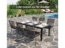 Gartentisch Wetterbeständigund Plegeleicht zu Reinigen*Outsunny Hot