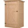Outsunny Gartenschränke|Geräteschuppen mit Regalböden für Garten 75 x 56 x115 cm